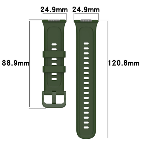 Correa Silicona Para reloj Huawei Fit 2 Verde-1