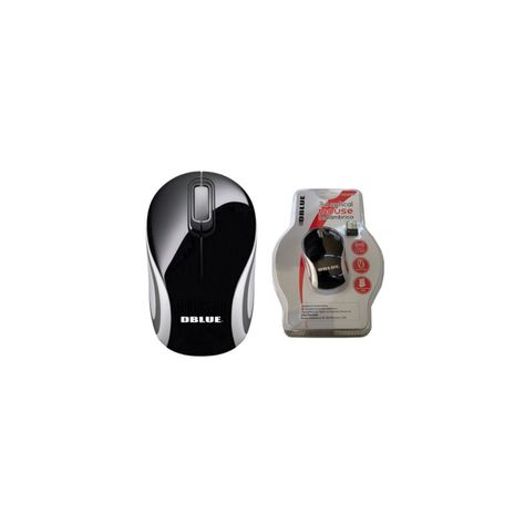 Mouse Inalámbrico Óptico White/black - Puntostore-1