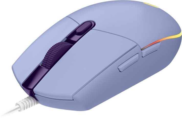 Mouse Logitech G203 RGB LIGHTSYNC, 6 botones, Lila-0