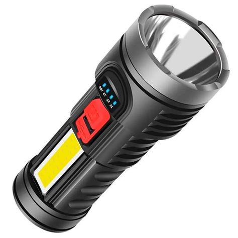 Linterna Brillante Multifunción Luz Fuerte Carga Usb-3