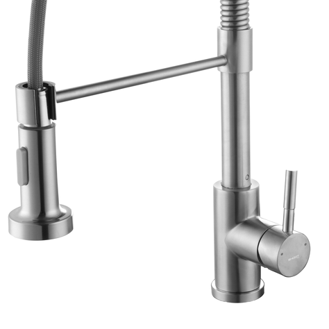 Llave monomando extensible Acero ShootHome-3