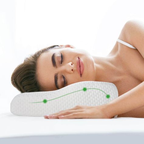 Almohada Ergonómica Viscoelástica Hipoalergénica y Antibacteriana-2