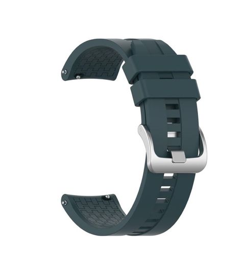 Correa Silicona Compatible Huawei Watch Gt /gt2/ Gt3 22mm Verde Militar-0