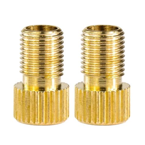 Accesorio Ciclismo, Adaptador Válvula Francesa A Auto (pack 2 unidades)-0