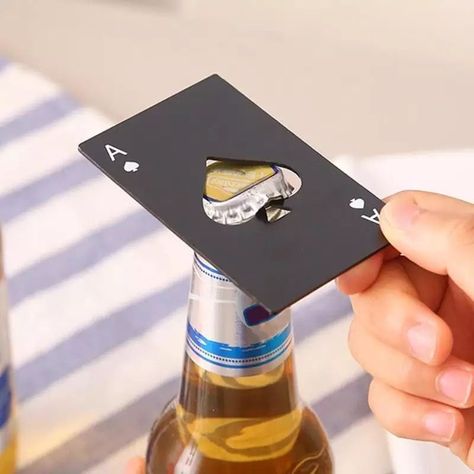 Destapador Abrebotellas estilo Carta, Portátil.-2