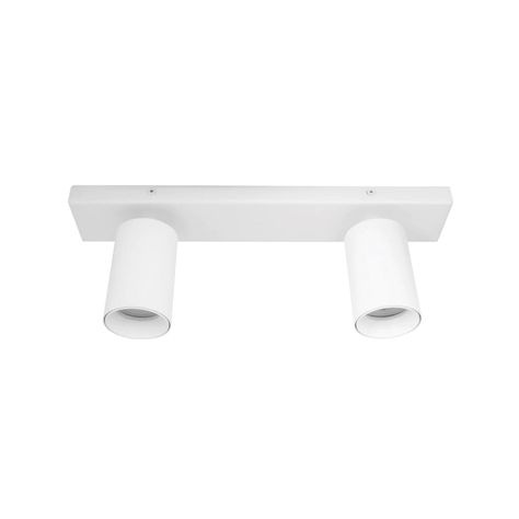 Foco Spotlight Sobrepuesto Cielo O Muro 2*GU-10 Blanco-1