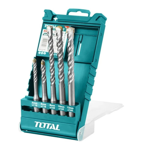 Set De Mechas Sds Plus Rotomartillo 5 Piezas Total Tac190501-0