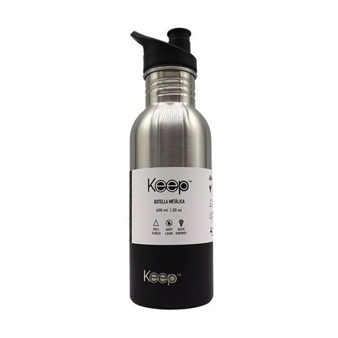 Botella Metálica Con Mango 600ml Rosado / Morado - Keep-1