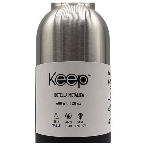 Botella Metálica Con Mango 600ml Rosado / Morado - Keep-3
