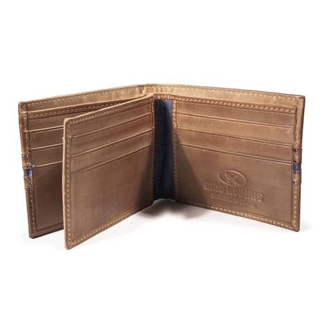 Billetera Gino Rodinis  Borsalino 156 Café/Azul-2