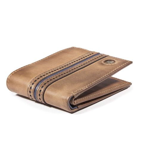 Billetera Gino Rodinis  Borsalino 156 Café/Azul-4