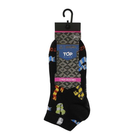 Calcetines Cortos Mujer Pack 2 Harry Potter C3 Top-1