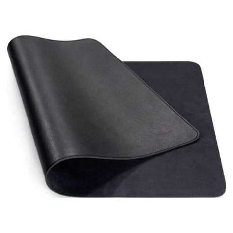 Mouse Pad Alfombrilla Escritorio Grande 70x35 Cm Unicolor   (negro)-0