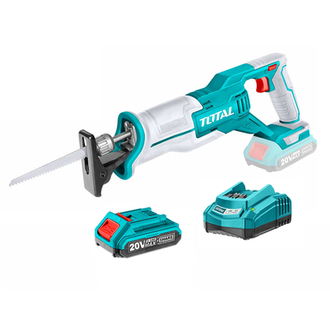 Sierra Sable 20v Bateria + Cargador Total Trsli1152-0