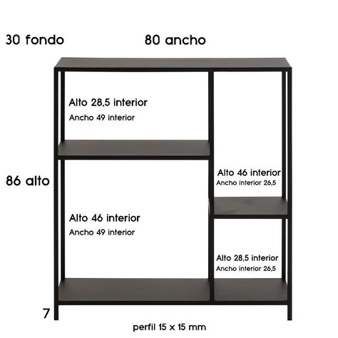 Arrimo Cardiff Negro Metal-5