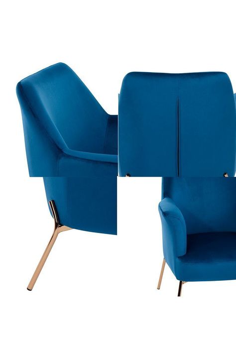 Poltrona Sitial Rose Lenglet Azul-4