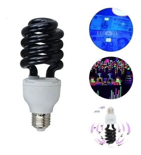 Ampolleta Uv Fiesta Flúor 40w E27 Luz Negra Ultravioleta-1