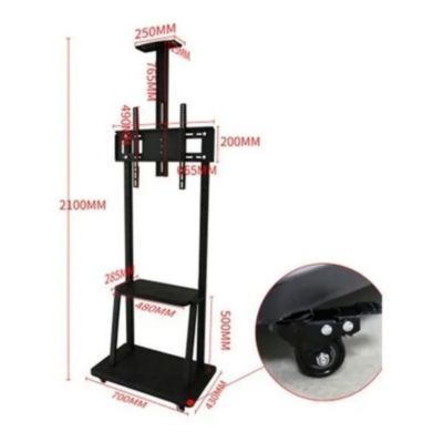 Soporte Tv Base Pedestal Rueda Televisor -0