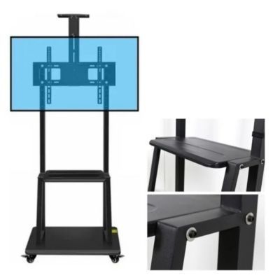 Soporte Tv Base Pedestal Rueda Televisor -1