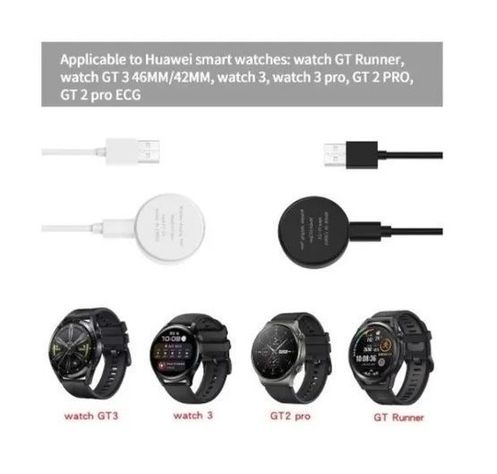Cargador Reloj Compatible Huawei Gt2 Pro, Gt3, Watch 3 Gt Runner Blanco-4