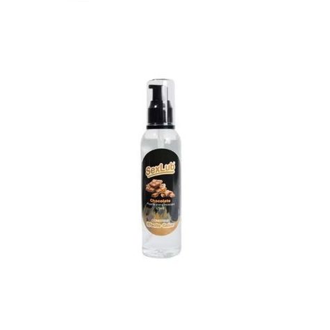 Aceite de masaje comestible con efecto calor - Sexlub Chocolate-0