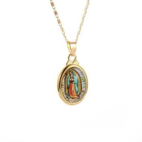 Cadena Colgante Religiosa Collar Religioso Virgen Maria-0