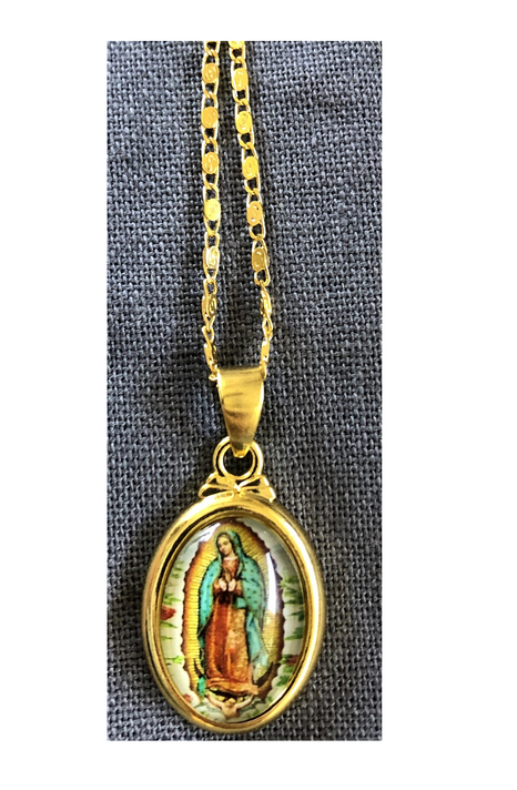 Cadena Colgante Religiosa Collar Religioso Virgen Maria-1