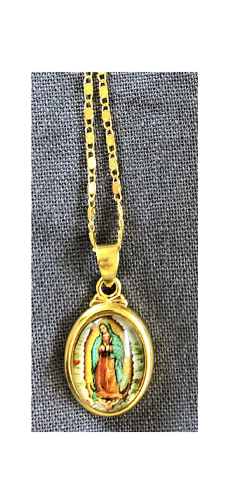 Cadena Colgante Religiosa Collar Religioso Virgen Maria-2