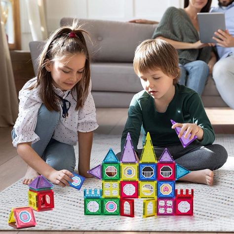 Bloques Magnetico Juego Didactico 34 Pcs Niños-5