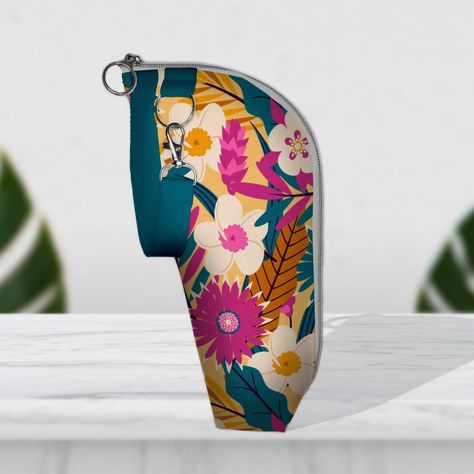 Bolso termico para botella Flores-1