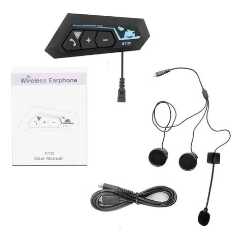 Audifono Casco Moto Auriculares Bluetooth Inteligente Musica-1