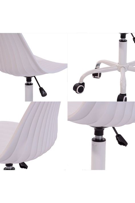 Silla de Escritorio Classic Blanco-4