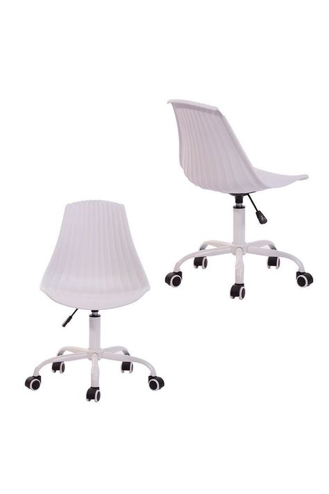 Silla de Escritorio Classic Blanco-3