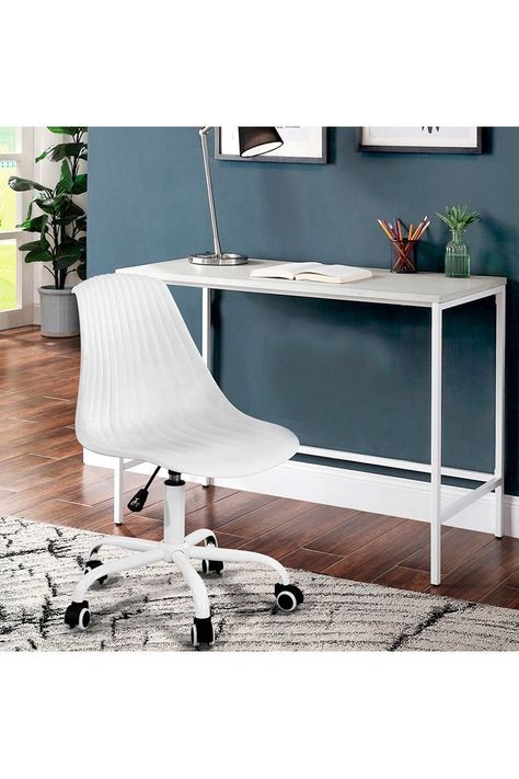 Silla de Escritorio Classic Blanco-5