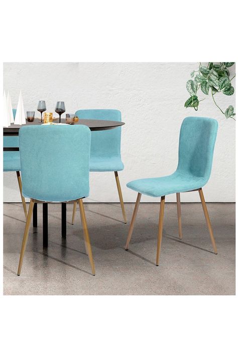Pack 4 Sillas Comedor Sitial Gold Juliet Verde-5