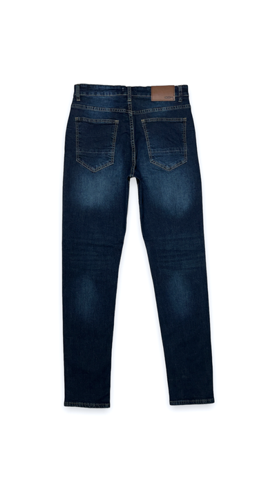 Jeans Hombre Slim Azul Focalizado Medio-7