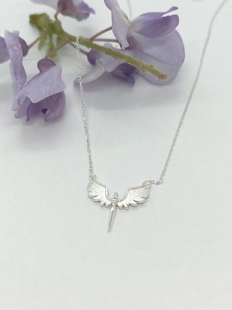 Colgante Alas Angel Plata 925 Paz Amor Chapado Oro Blanco-6