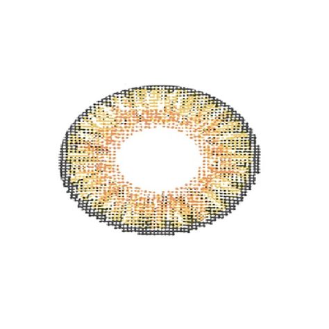 Par De Lentes De Contacto Tricolor Color Avellana -0