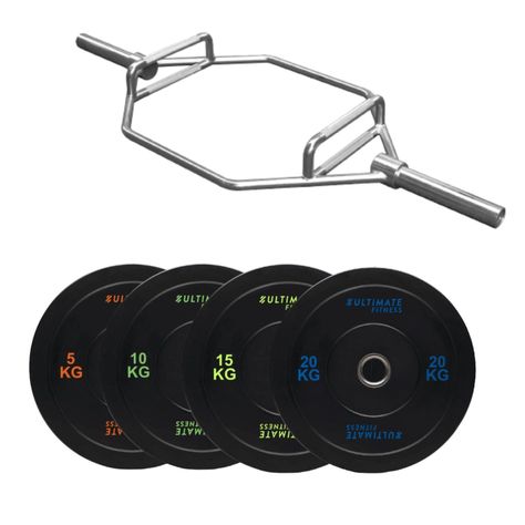 Pack 100KG Discos Olímpicos Br+ Barra Olímpica HT-0