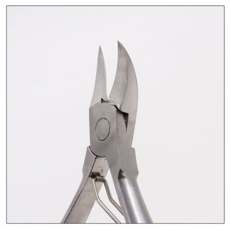 Alicate corta uñas curvo podología pies 10cm profe-3