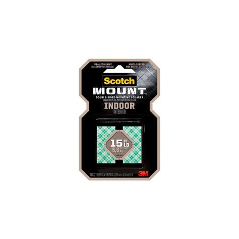 Cinta Adhesiva De Montaje Para Interiores  2.5 X 2.5Cm 3M-0