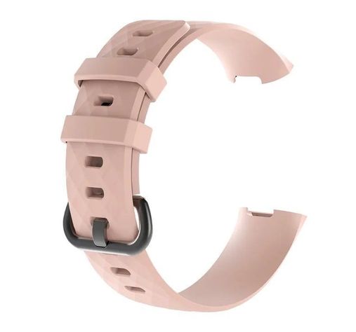 Correa Silicona Compatible Fitbit Charge 3 & 4 / 22,6mm Rosa-0