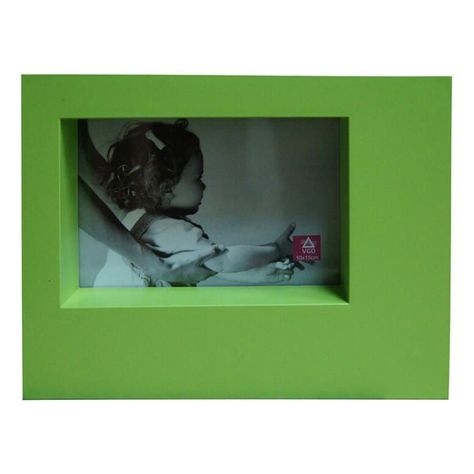 Marco 10x15 plástico box ancho color Verde 10x15 cm-0
