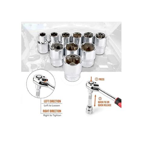 Kit Juego De Dados 12 En 1 Con Llave Profesional-4