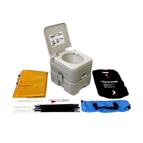Baño Químico con Caseta y Ducha Solar 20Lt Para Camping-4