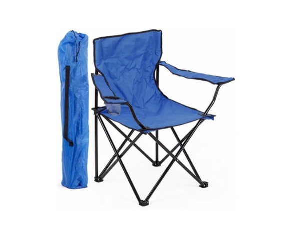 Silla Plegable De Playa Camping Pesca Picnic Con Porta Vaso-1
