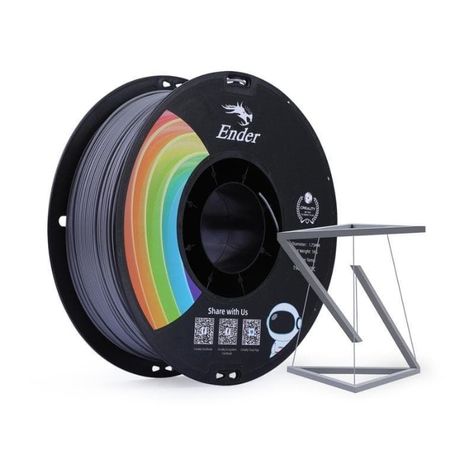 Filamento PLA+ Ender 1Kg Gris-1