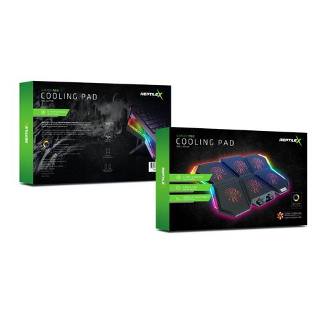 Ventilador Gamer Notebook 6 Aspas Retroiluminado Reptilex-1