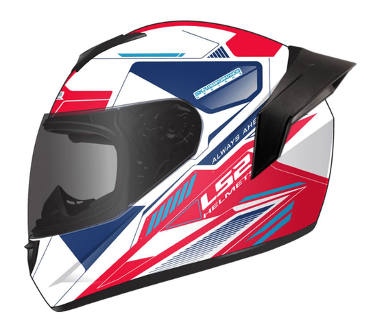 CASCO INTEGRAL LS2 BLANCO ROJO-1