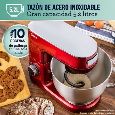Batidora planetaria Oster® FPSTSMPL3R con 10 velocidades-3